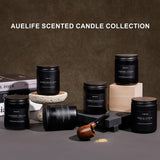 Auelife diseño negro de vela para decoración masculina