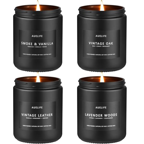 Auelife vela vainilla para hombre aroma suave y reconfortante