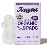 August: capa superior de algodón orgánico suave y transpirable.