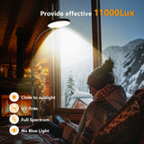 Aulaidik lámpara terapia de luz con 10 brillos ajustables para adaptar la iluminación