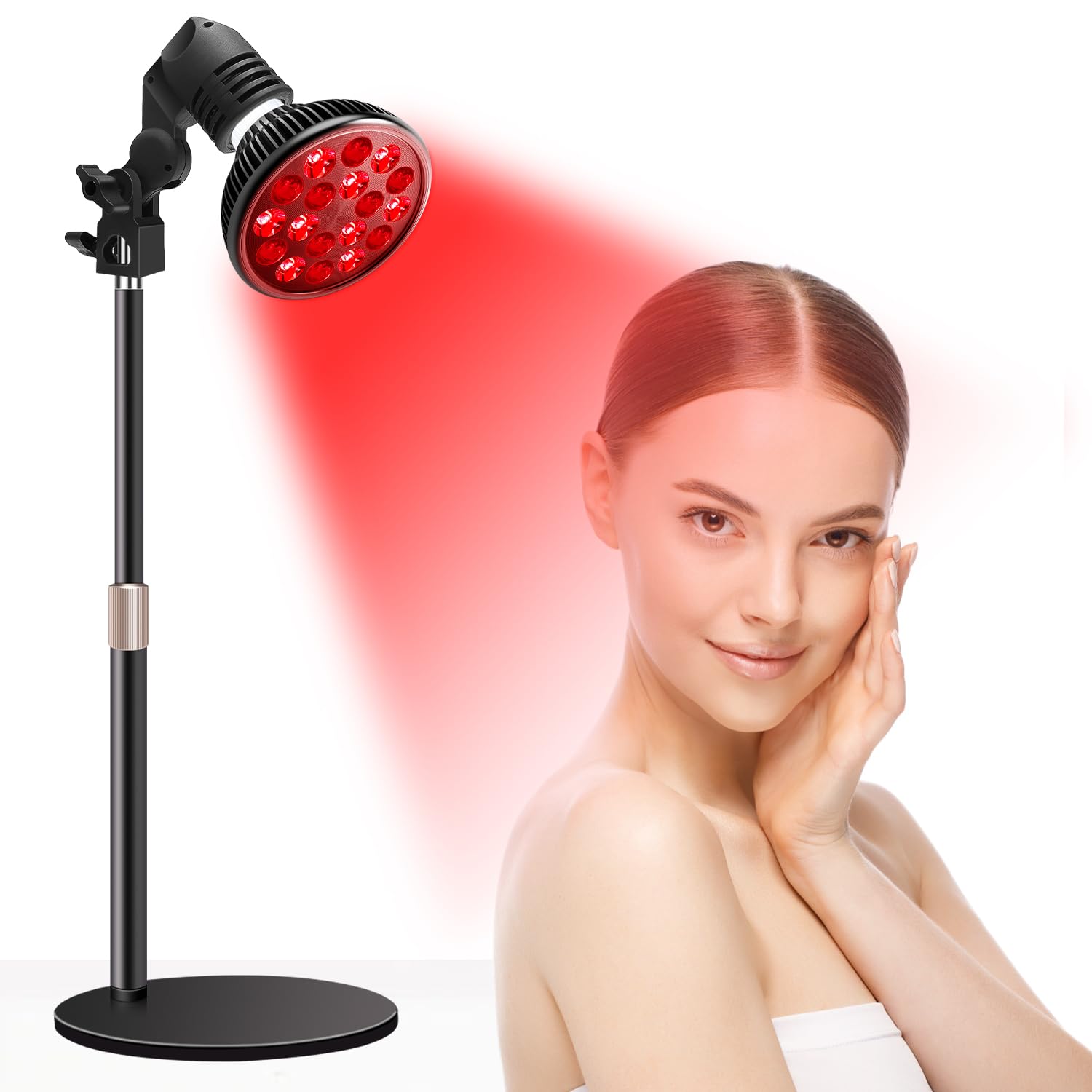 Lámpara Aumtrly con luz roja 660 nm y infrarroja 850 nm para cara y cuerpo.