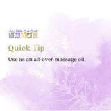 Aura Cacia Aceite Corporal Lavanda, aroma calmante para reducir la tensión.