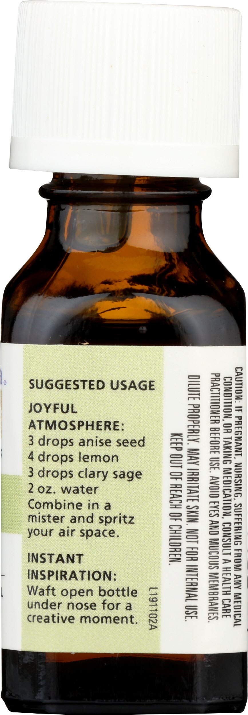 Aura Cacia aceite esencial de anis, gotas en la palma, ideal para dilución segura y aromas suaves