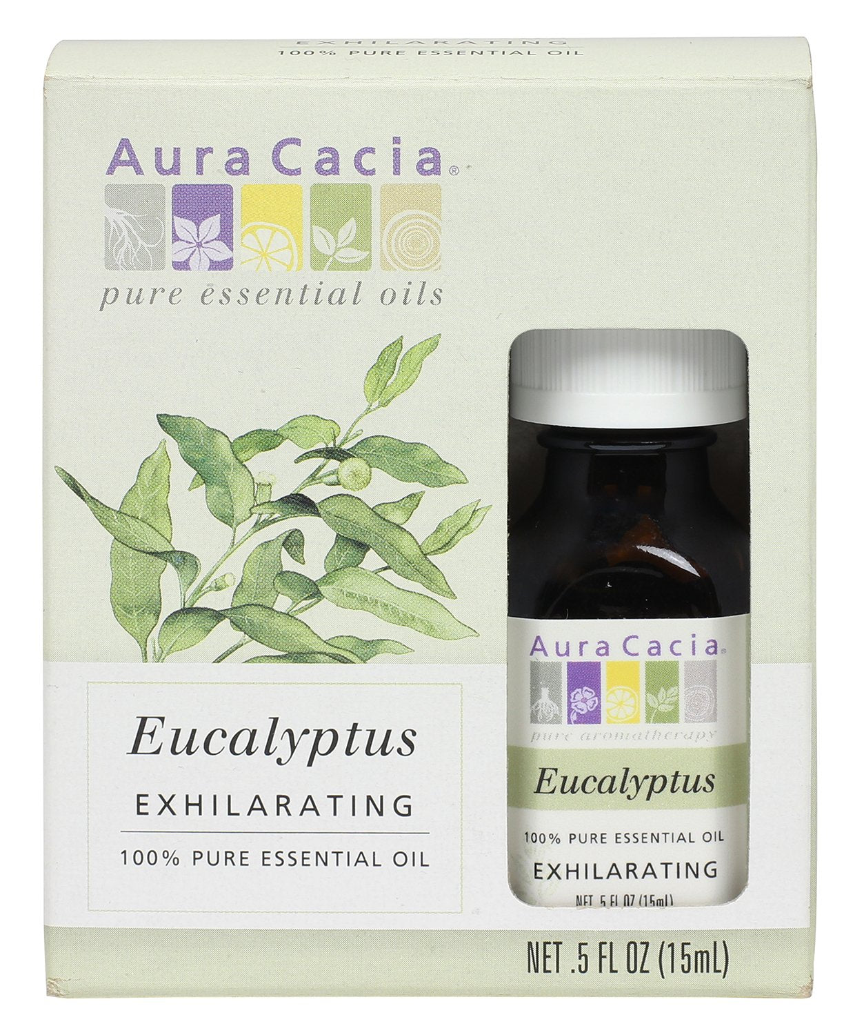 Aura Cacia eucalipto, difusor, aroma refrescante para espacios