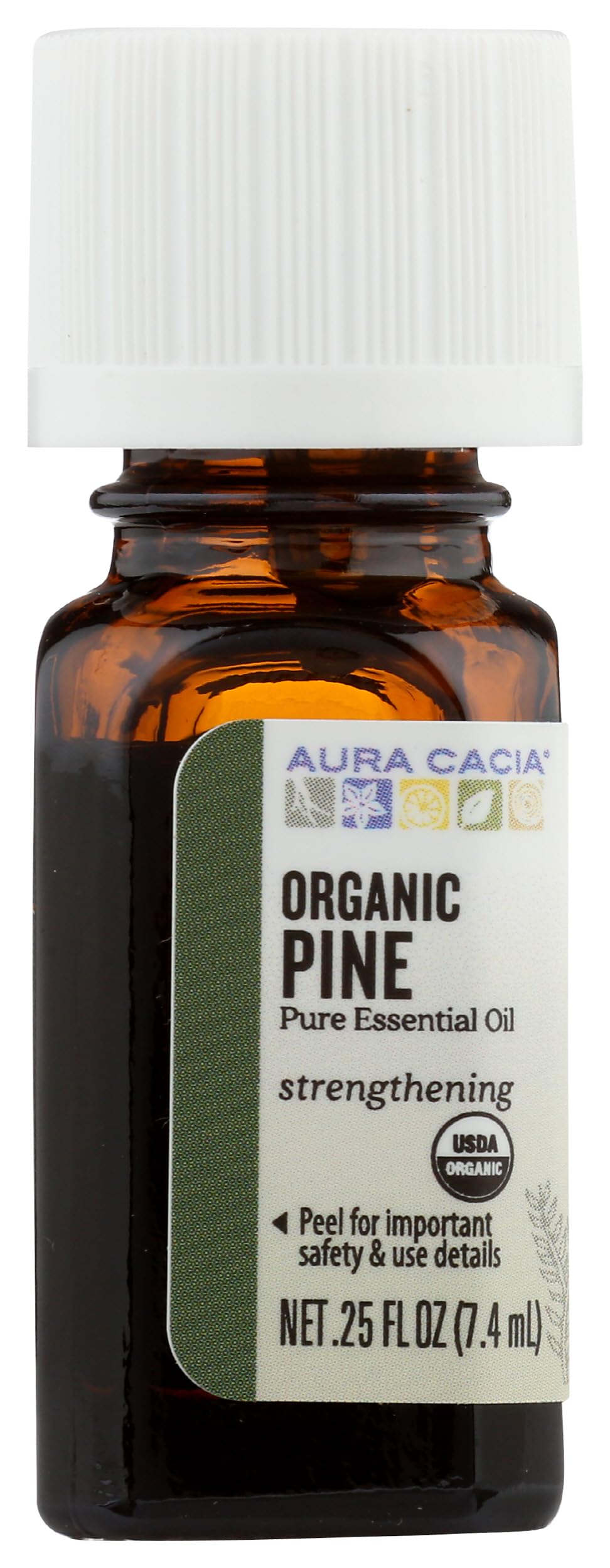 Aura Cacia aceite esencial de pino orgánico 0,25 oz para ambientar