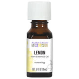 Aura Cacia Lemon Oil: botella de aceite puro para difusores y mezclas caseras.