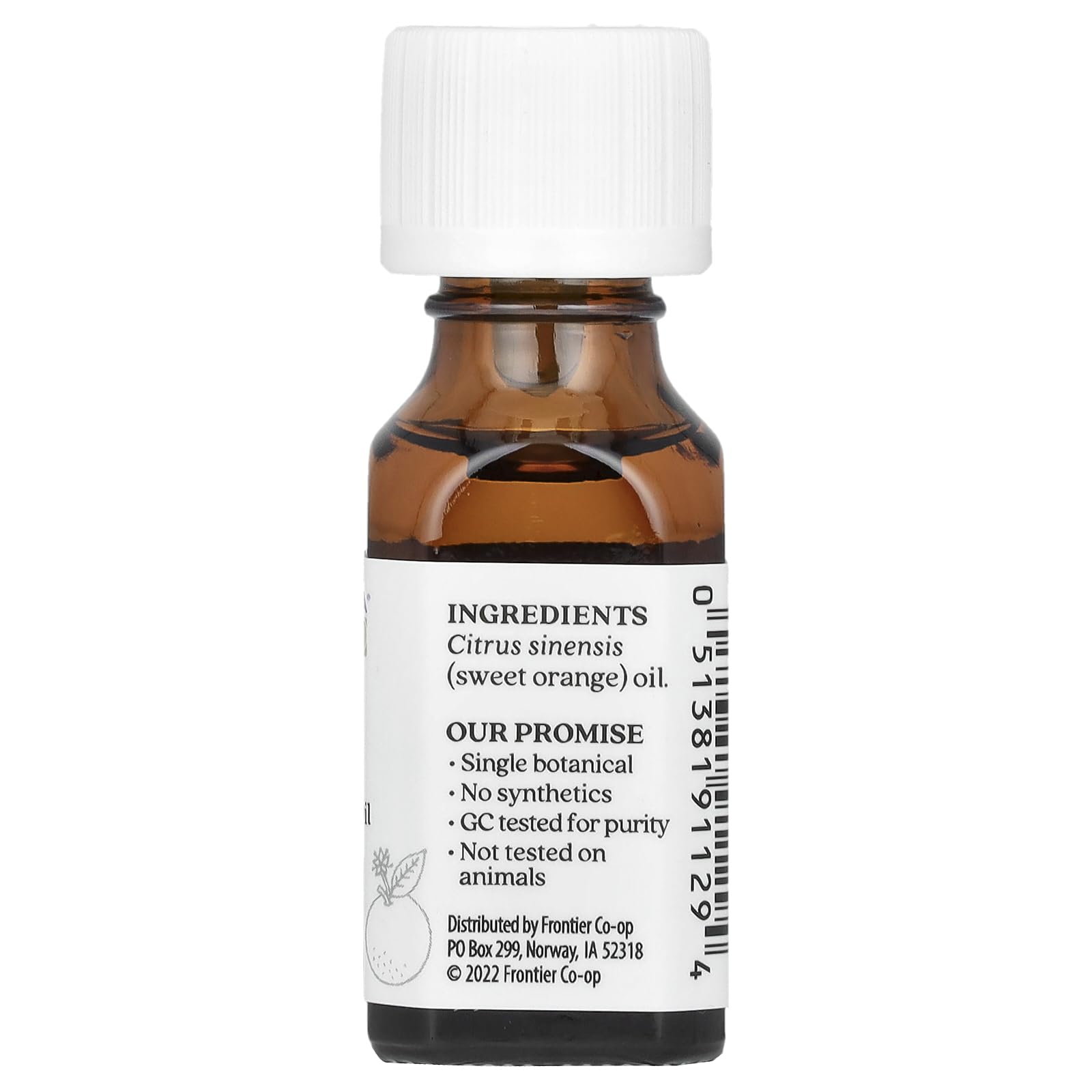 Aura Cacia aceite esencial naranja dulce, botella de vidrio para atmósfera positiva.