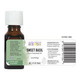 Aura Cacia albahaca dulce, cuidado de la piel, uso diario suave y aromático.