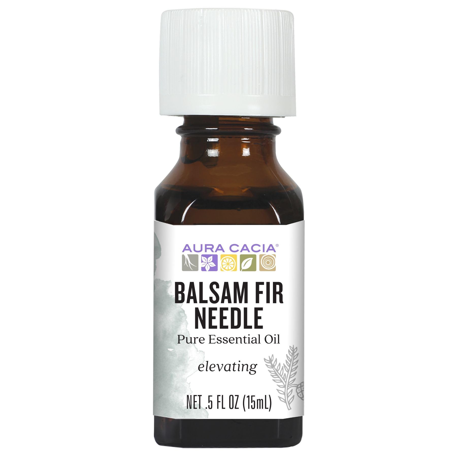 Aura Cacia Balsam Fir Needle, aceite puro de aguja para aromaterapia y sensación refrescante