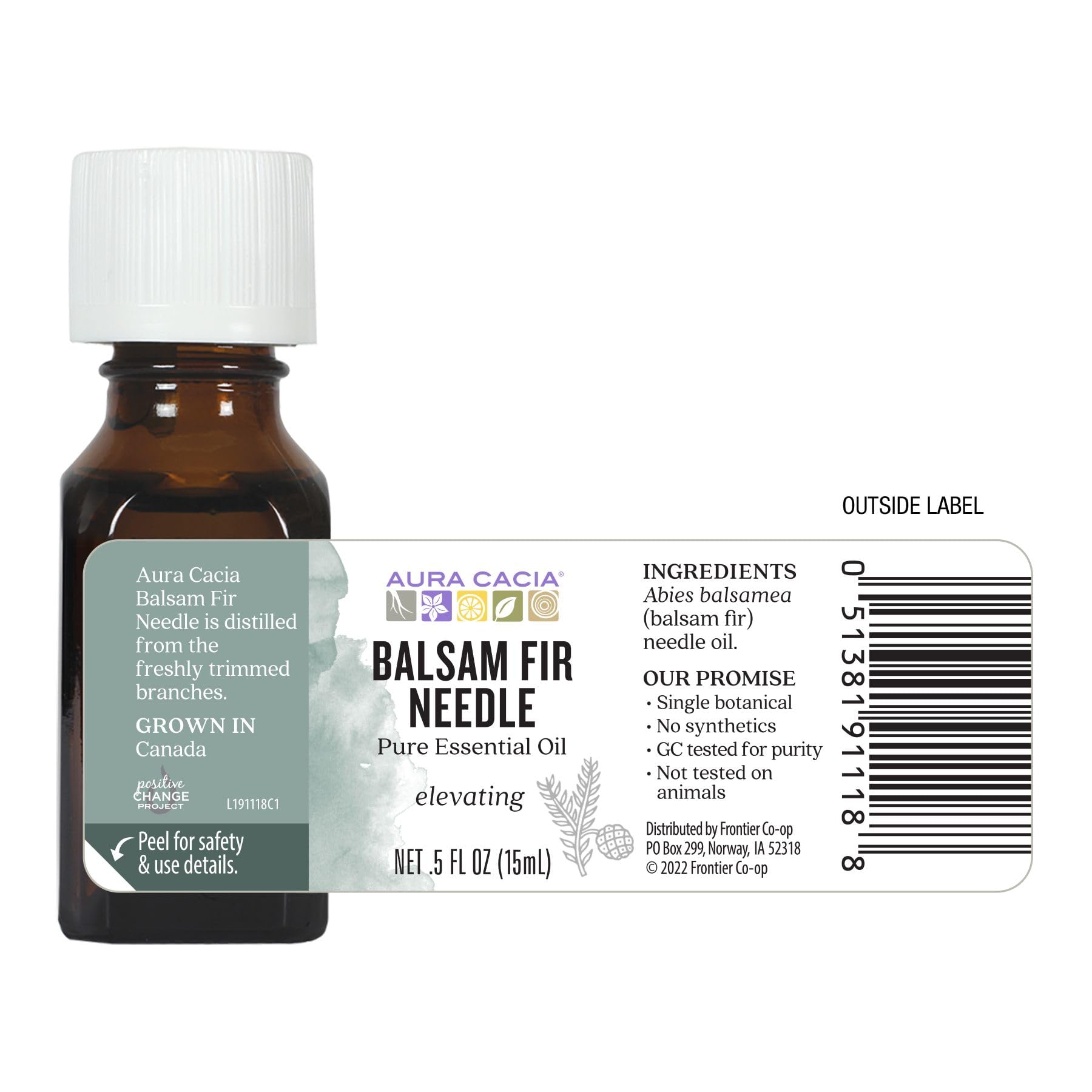 Aura Cacia Balsam Fir Needle para masaje corporal suave y relajante