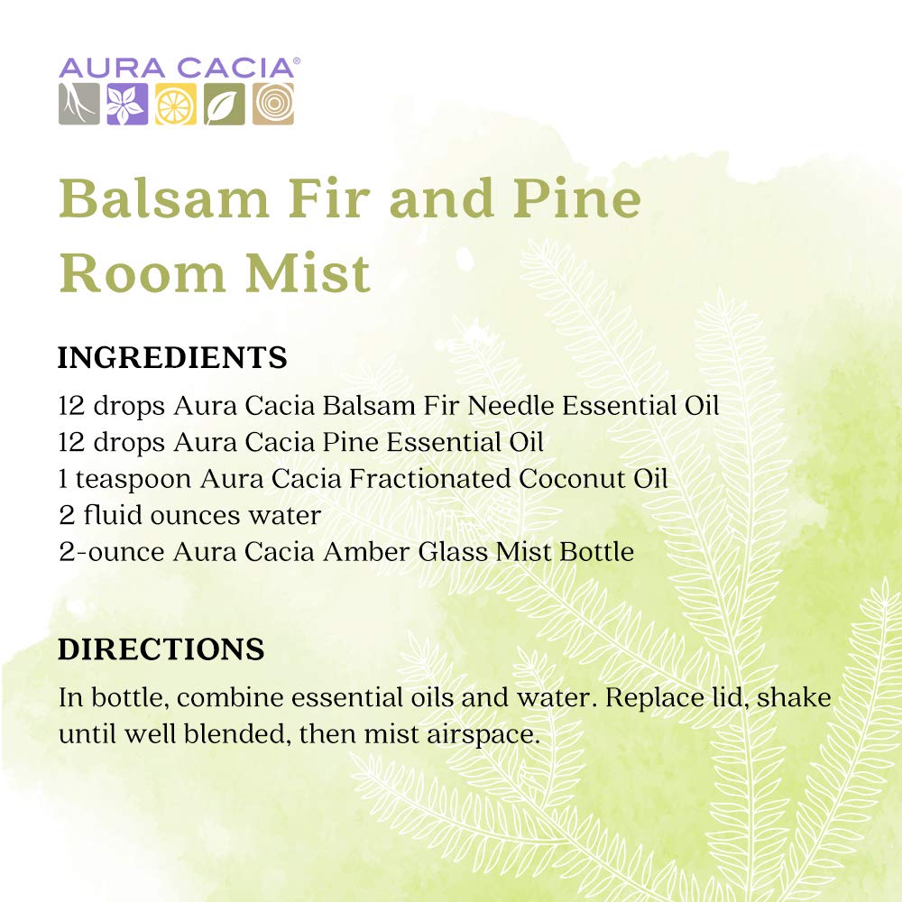 Aura Cacia Balsam Fir Needle inspira conexión con la naturaleza y bienestar