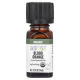 Aura Cacia Naranja Sanguina Orgánico, botella: aroma fresco para ambientes hogareños.