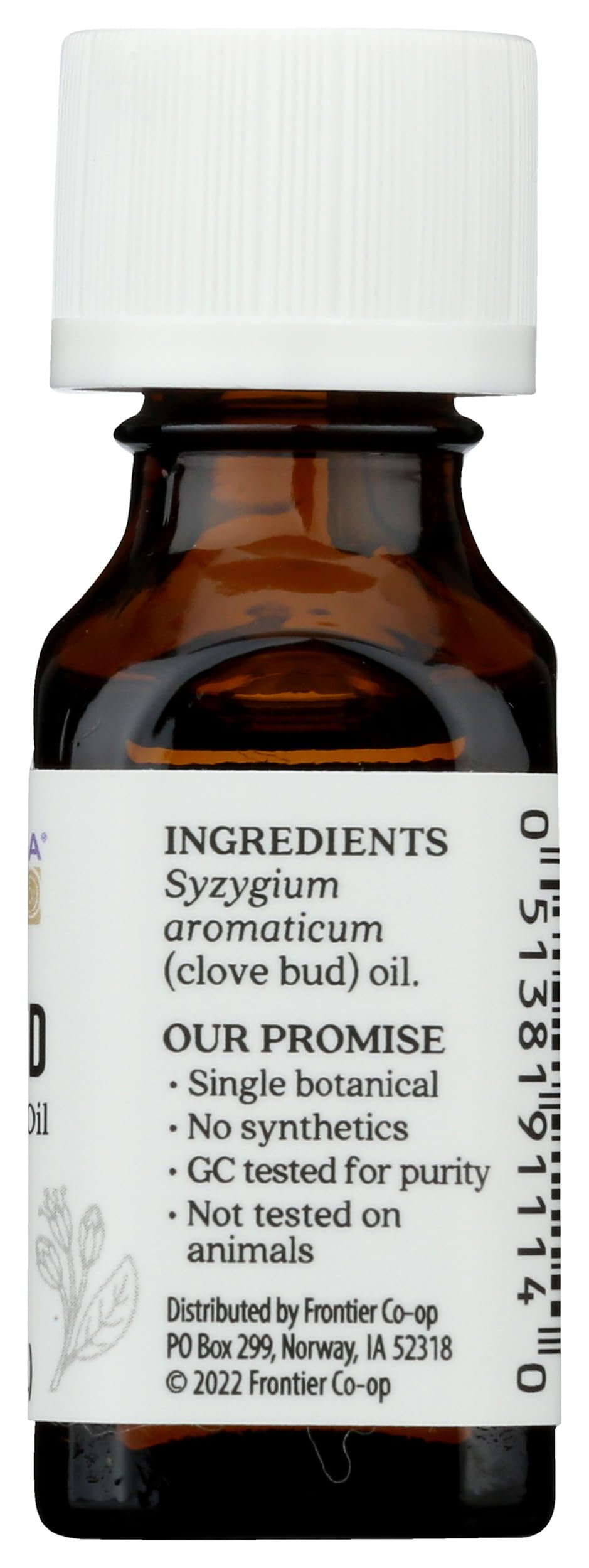 Aura Cacia Clavo indica dilución adecuada para uso seguro.