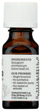 Aura Cacia Clavo indica dilución adecuada para uso seguro.