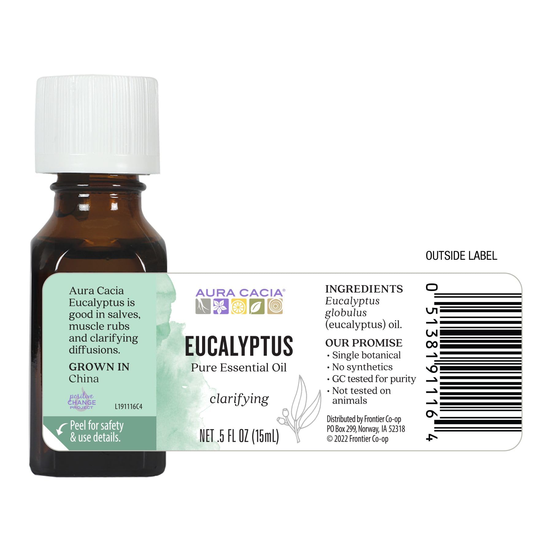 Mezcla Aura Cacia eucalipto con aceites portadores para cuidado corporal