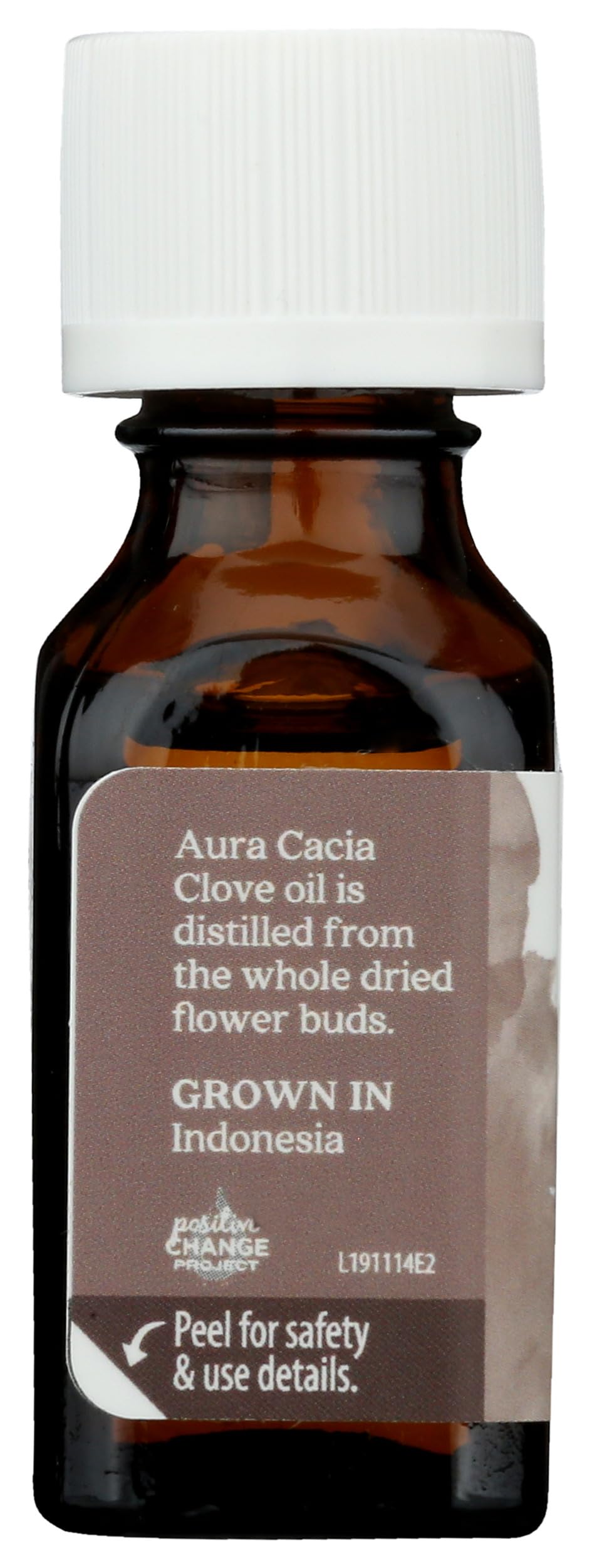 Aura Cacia Clavo frasco de 15 ml, práctico para difusiones aromáticas.