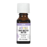 Aura Cacia Gray Matter Batter, bote de aceite esencial, ideal para masaje en las sienes y difusores