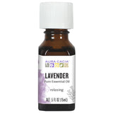 Aura Cacia Lavanda aceite esencial 15 ml, botella lista para aromaterapia.