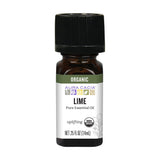 Aura Cacia Lima Orgánico, botella, aroma cítrico vivo ideal para difusor.