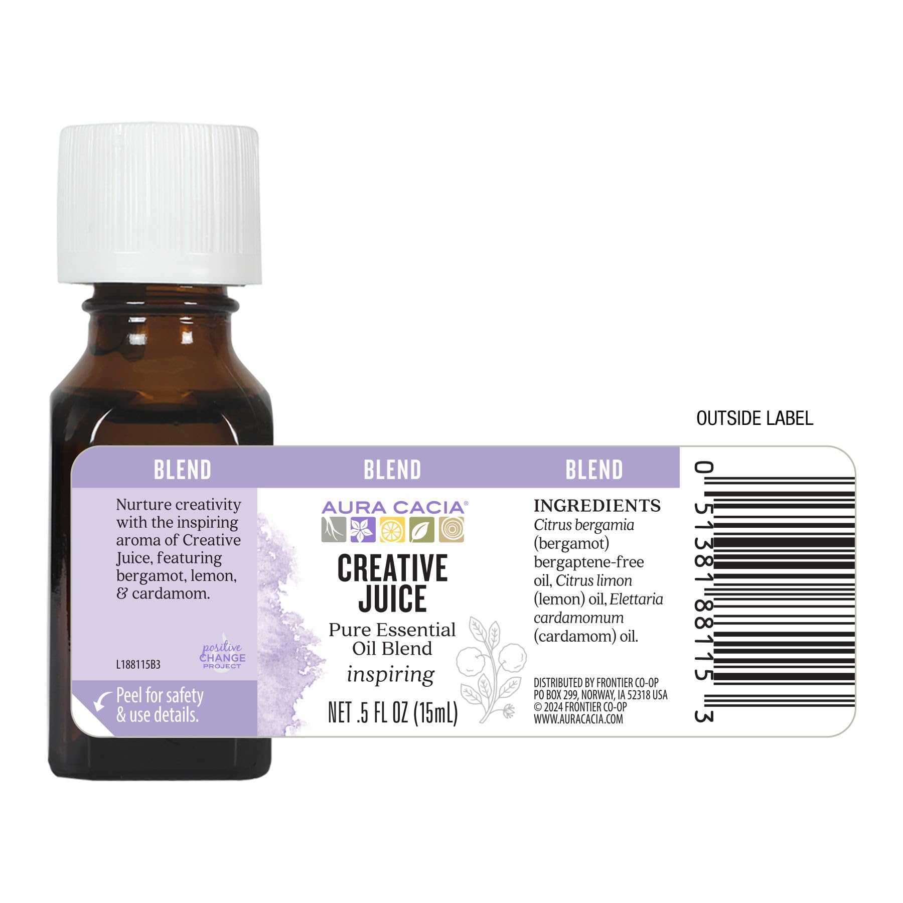Aura Cacia Creativo Impulso: uso personal con aceite portador para aroma energizante