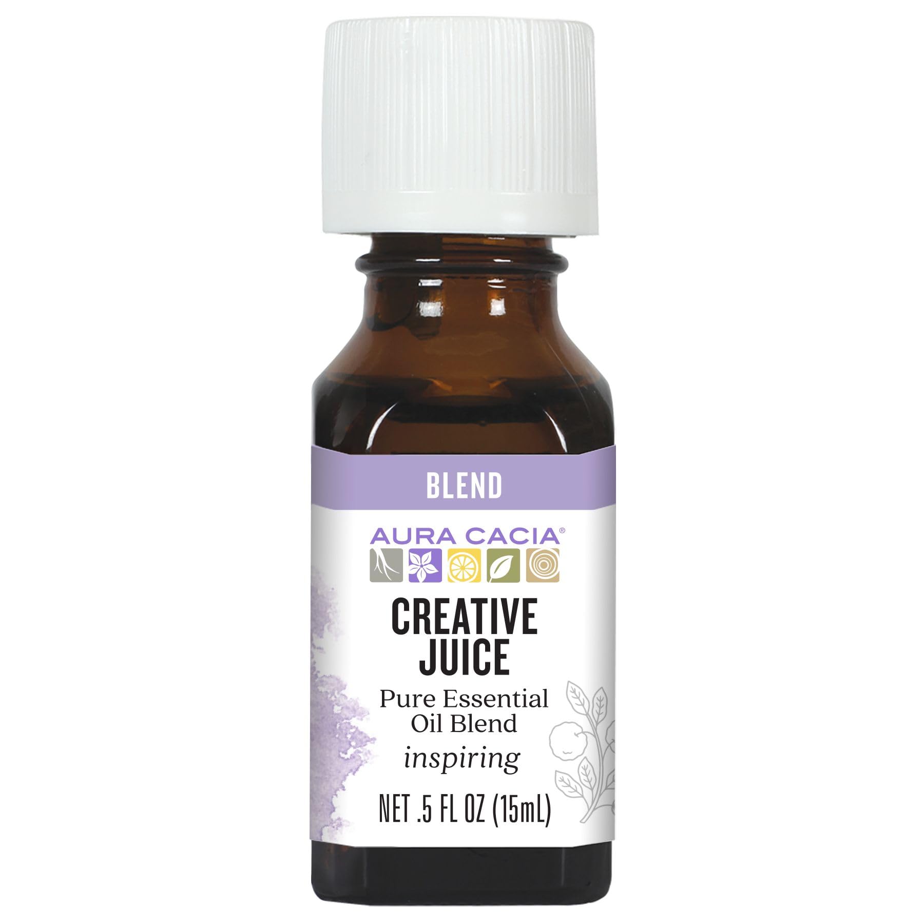 Aura Cacia Creativo Impulso: botella de mezcla para activar la concentración