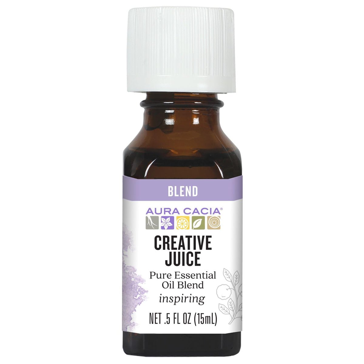 Aura Cacia Creativo Impulso: botella de mezcla para activar la concentración