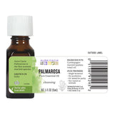 Aura Cacia Palmarosa origen sostenible en India.