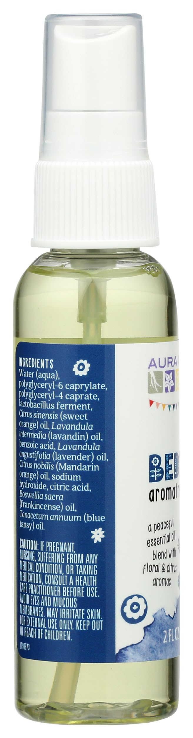 Aura Cacia Rocio Niños Hora de Dormir, aplicación en mano, facilita un ritual nocturno suave
