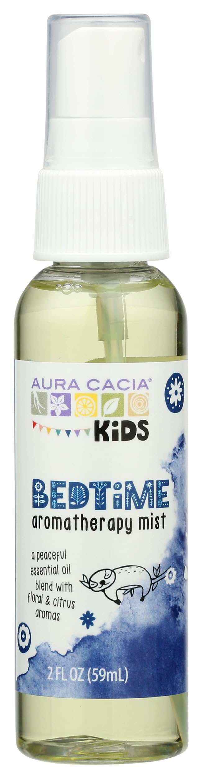 Aura Cacia Rocio Niños Hora de Dormir, botella-atomizador, crea una atmósfera relajante para dormir