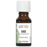 Aura Cacia Salvia Clary, frasco de 15 ml, aroma suave para perfumar espacios.
