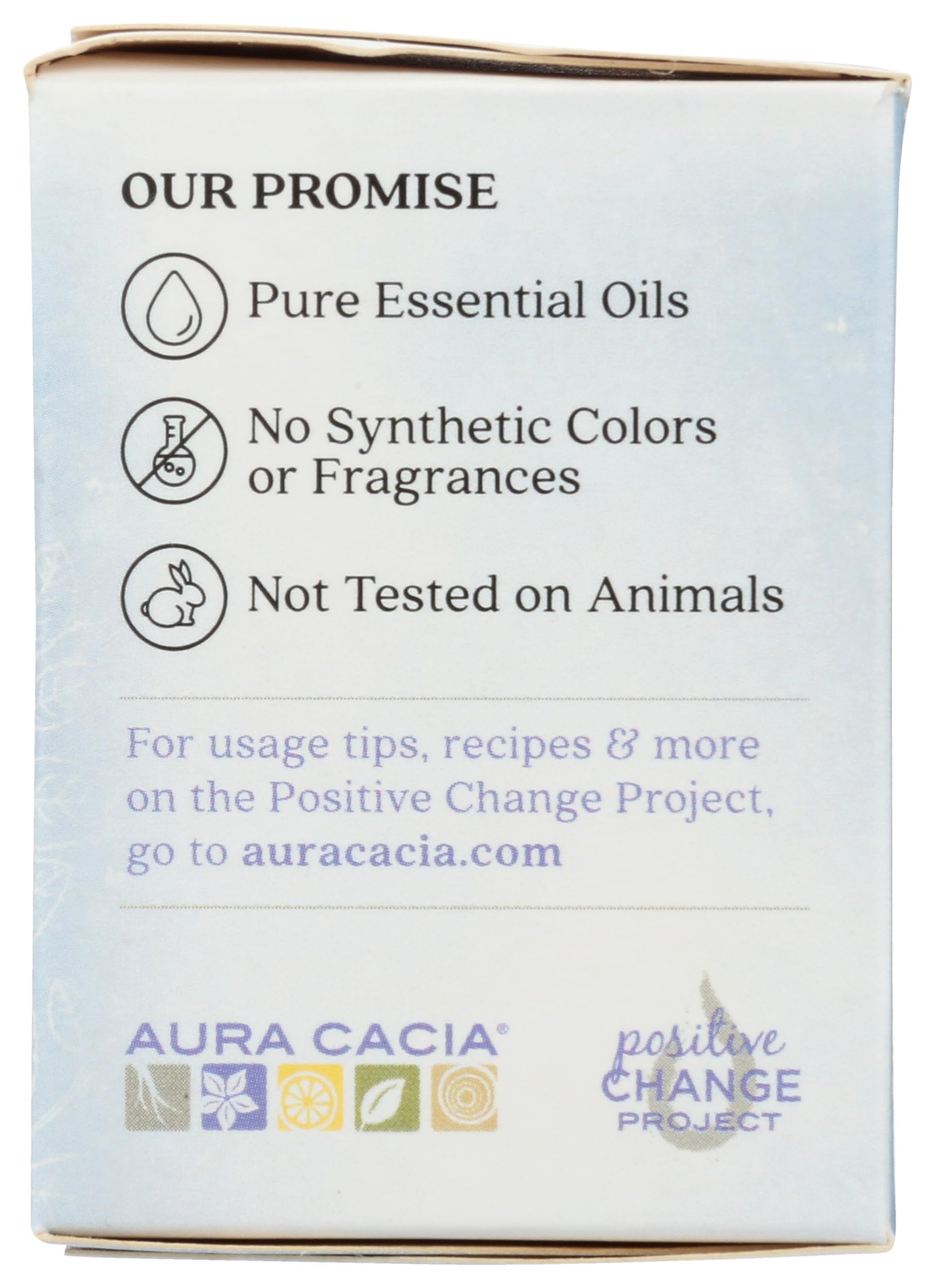 Aura Cacia tabletas de ducha sin fragancias sintéticas y sin pruebas en animales
