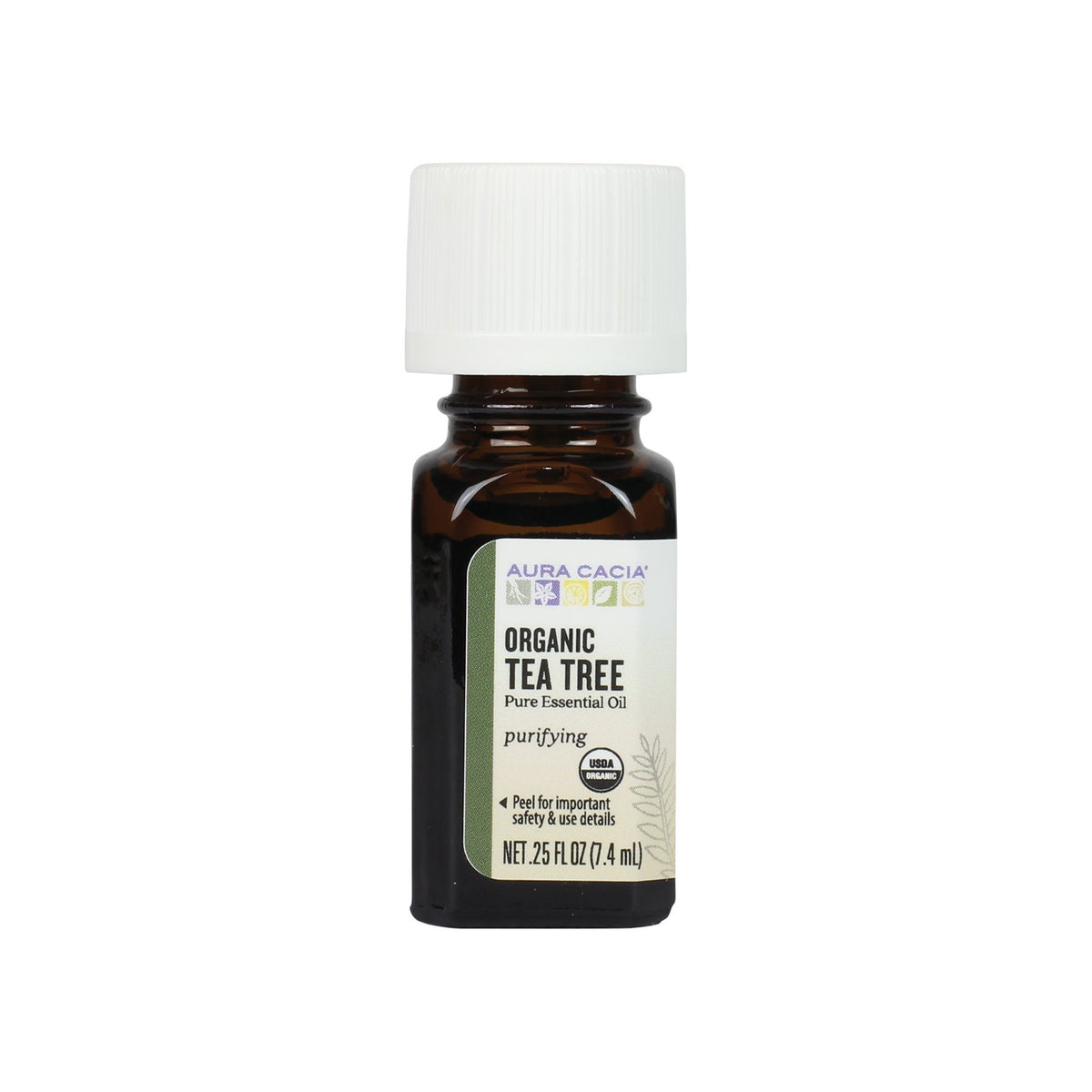 Aura Cacia Tea Tree: botella con aroma vigorizante para limpieza del hogar