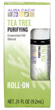 Aura Cacia Tea Tree Roll-On, aplicación puntual para purificar áreas específicas de la piel.