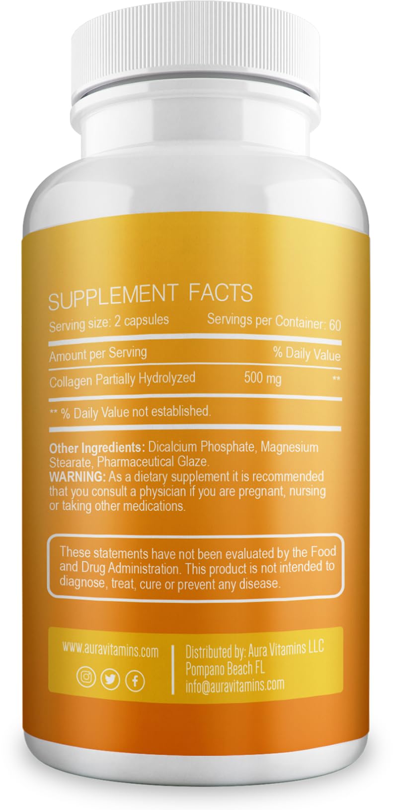 Aura Vitamin cuida piel, cabello y uñas desde el interior.