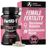 Aura Vitamins Fertili-T Female - botella frente: apoyo natural a la fertilidad