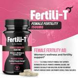 Aura Vitamins Fertili-T Female - botella trasera: información de ingredientes naturales