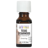 Aura Cacia aceite esencial cedro Texas para uso en difusor.