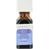 Aura Cacia Chill Pill botella-vertido: aromaterapia para relajar la mente.