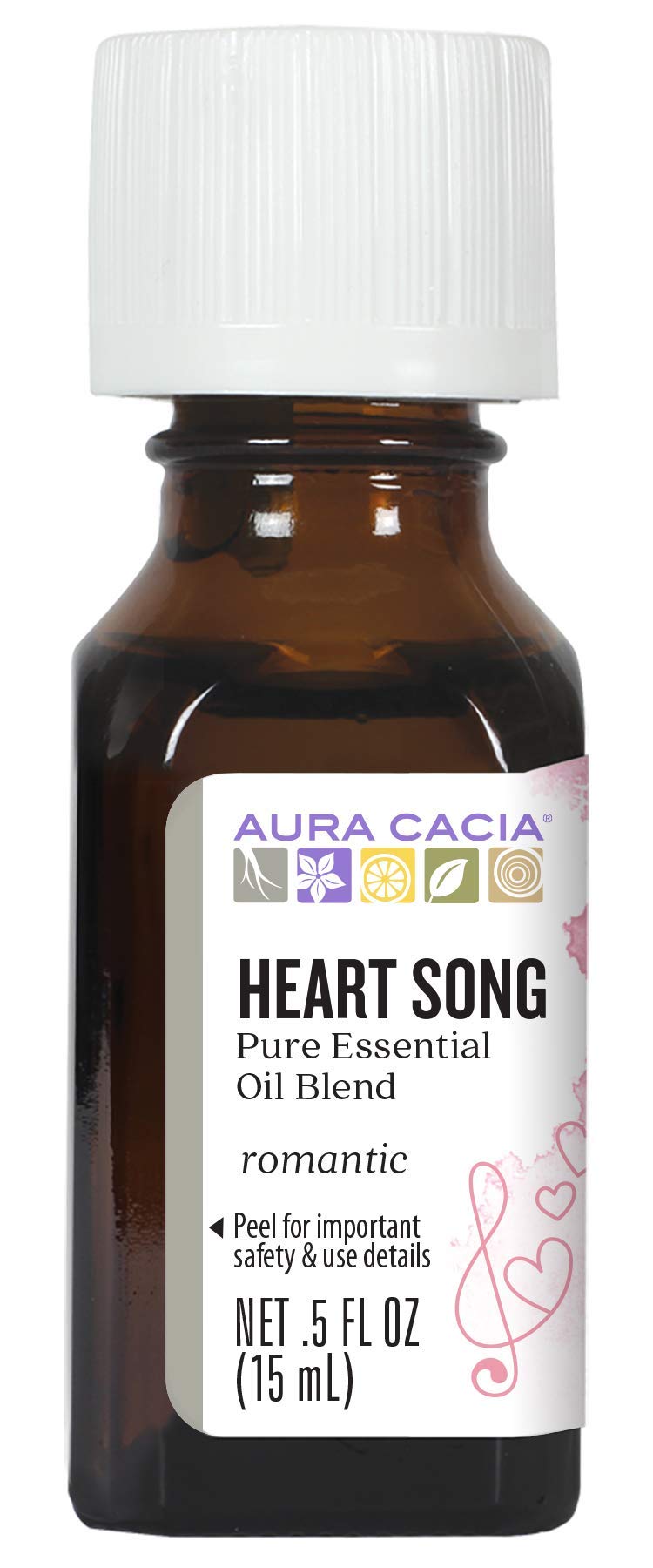 Aura Cacia Heart Song: botella de aceite puro para aromaterapia en casa