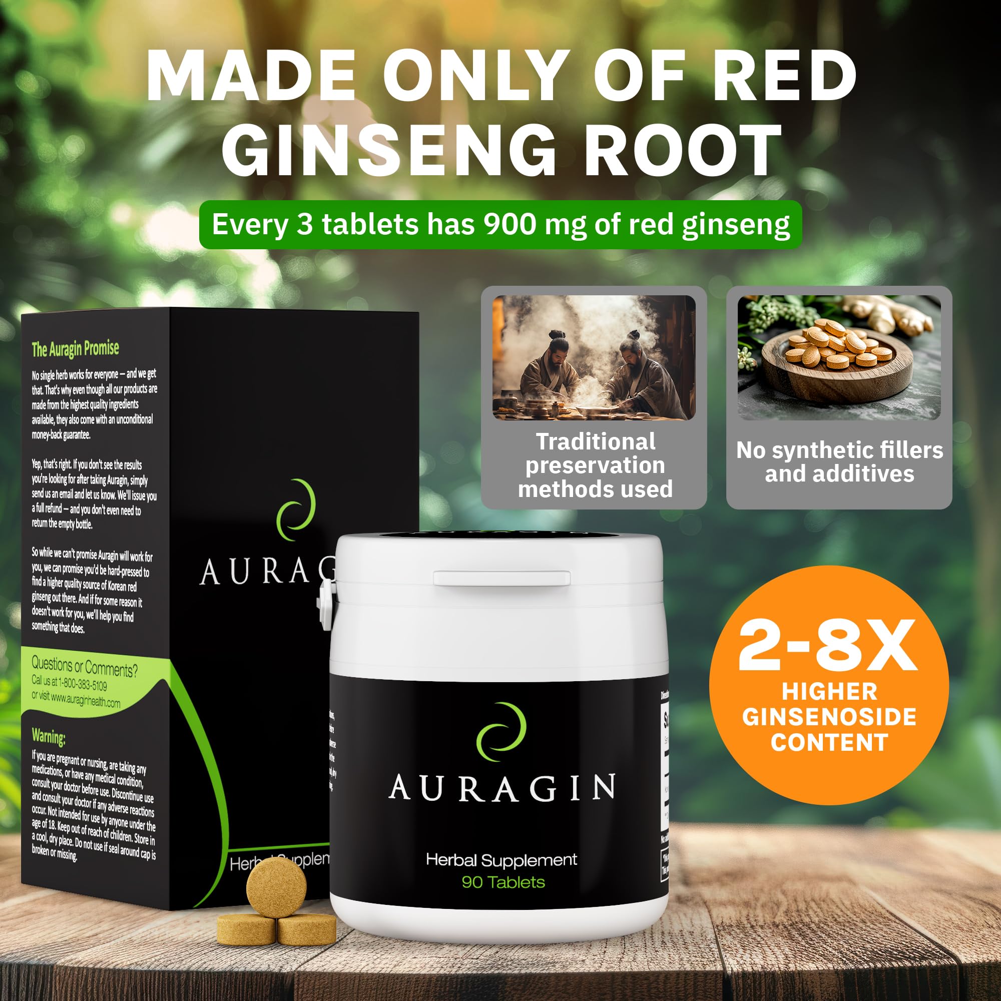 Envase hermético de Auragin para conservar frescura