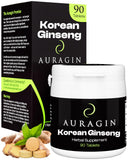 Tabletas Auragin Ginseng Rojo Coreano para energía diaria