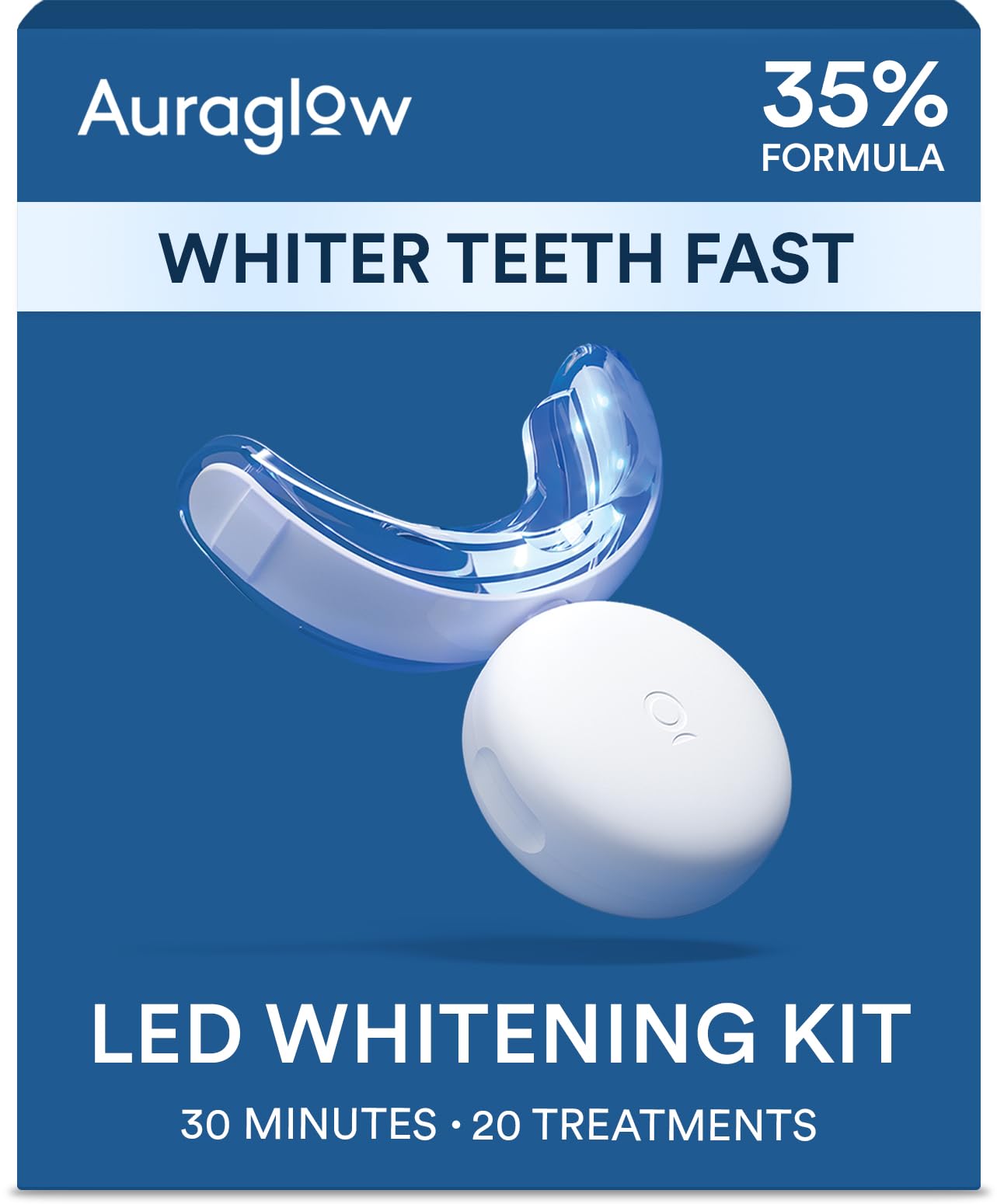 Auraglow: luz activadora para blanqueamiento en casa.