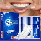 Tiras blanqueadoras AURANY 5D para casa con efecto gradual y protección del esmalte.