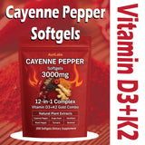 AuriLabs Cayenne Pepper Softgels, cápsulas listas para consumo diario