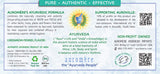 Auromere pasta dental con neem y peelu, ingredientes naturales para higiene bucal.