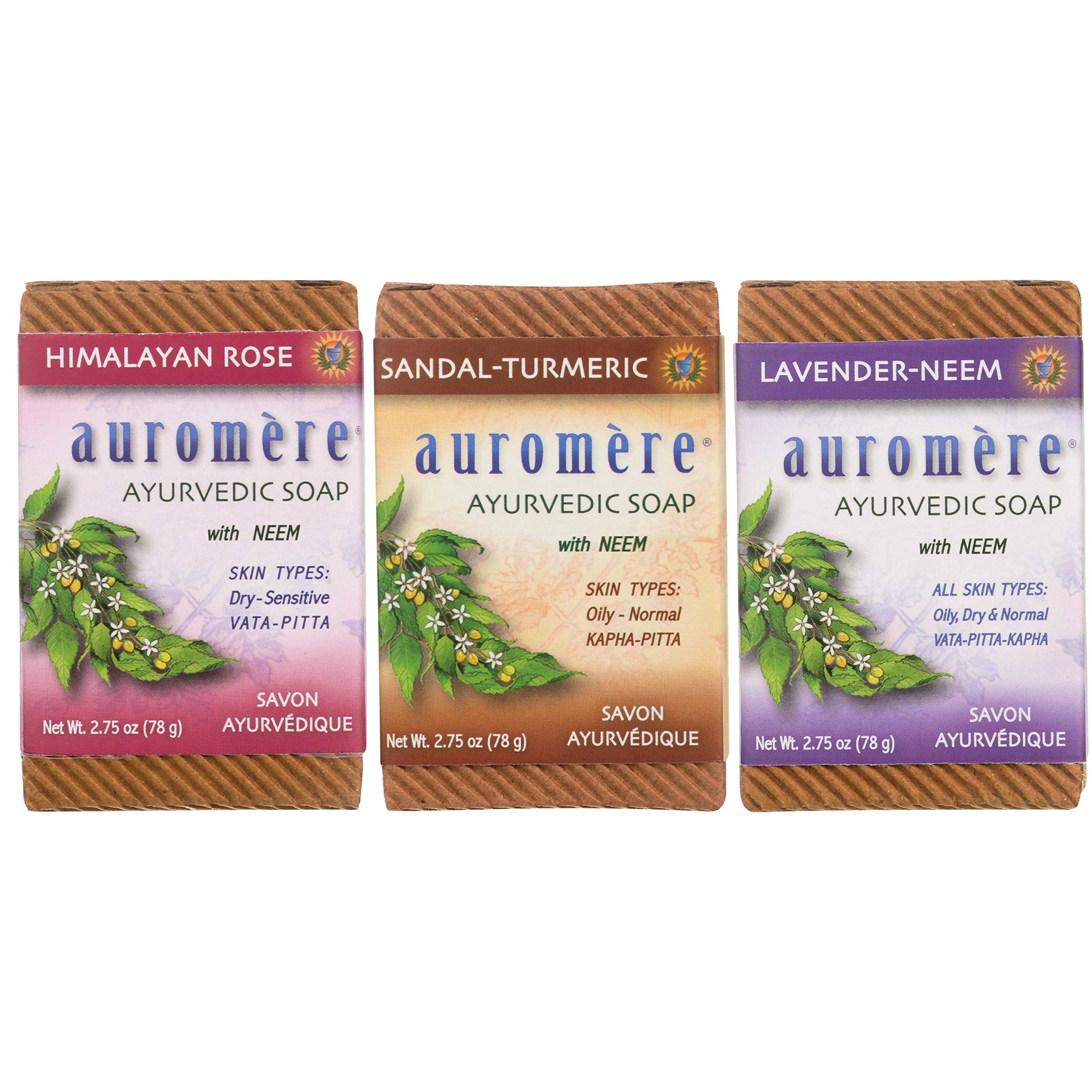 Auromere jabon ayurveda sandalo curcuma: aroma suave e hidratacion para la piel