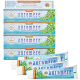 Pasta dental Auromere sabor regaliz clásico para higiene bucal diaria.