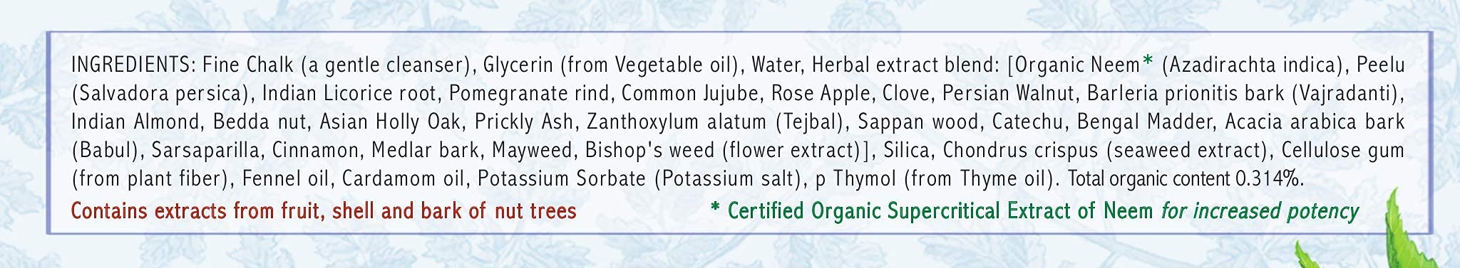 Neem y Peelu de Auromere para higiene bucal suave y natural
