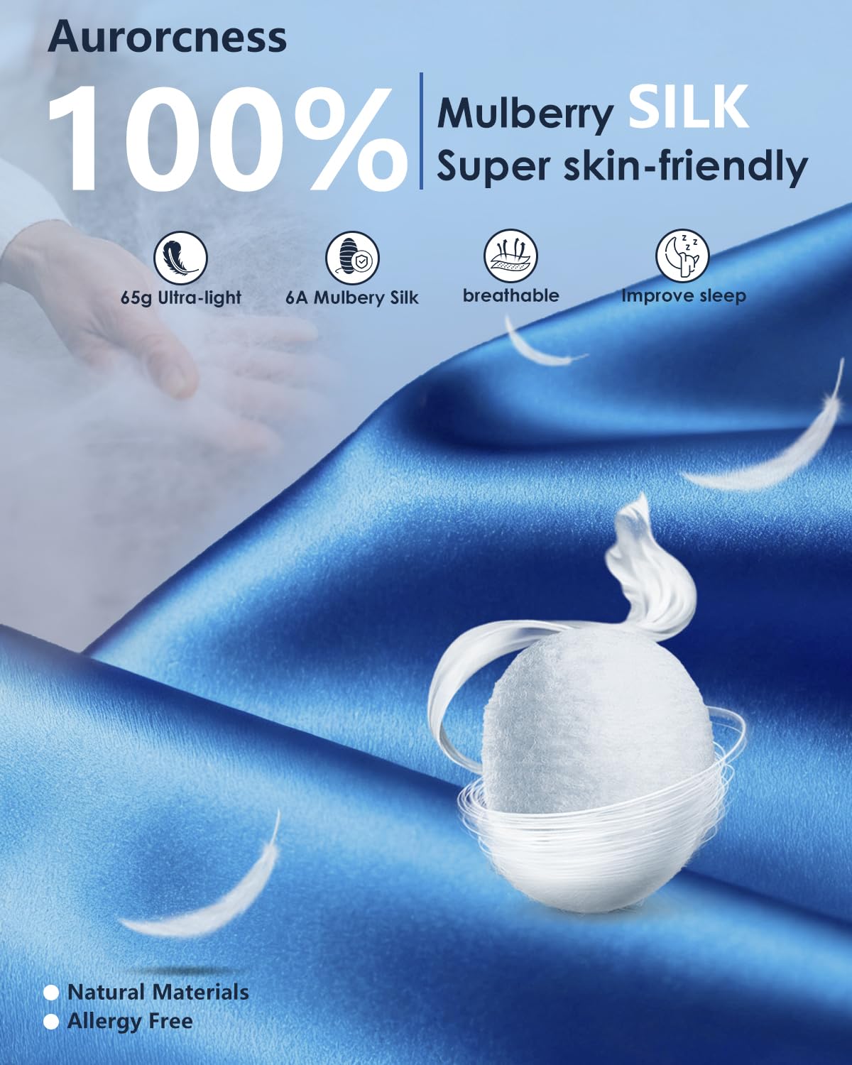 Aurorcness calentamiento con grafeno ofrece calor uniforme para ojos cansados.