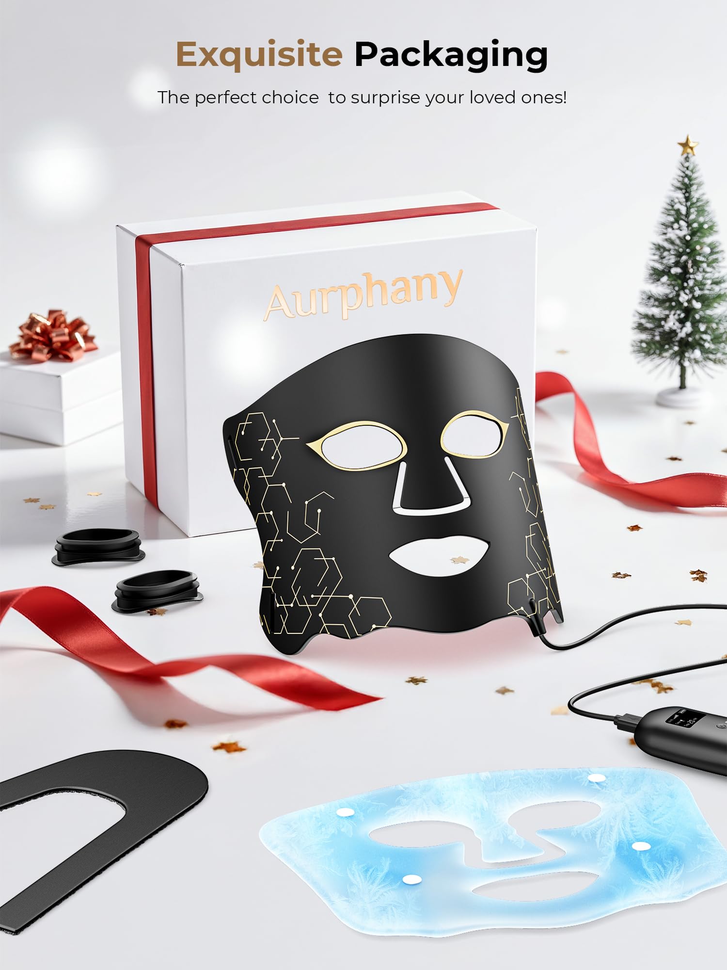 Aurphany máscara de luz con funda protectora para ojos.